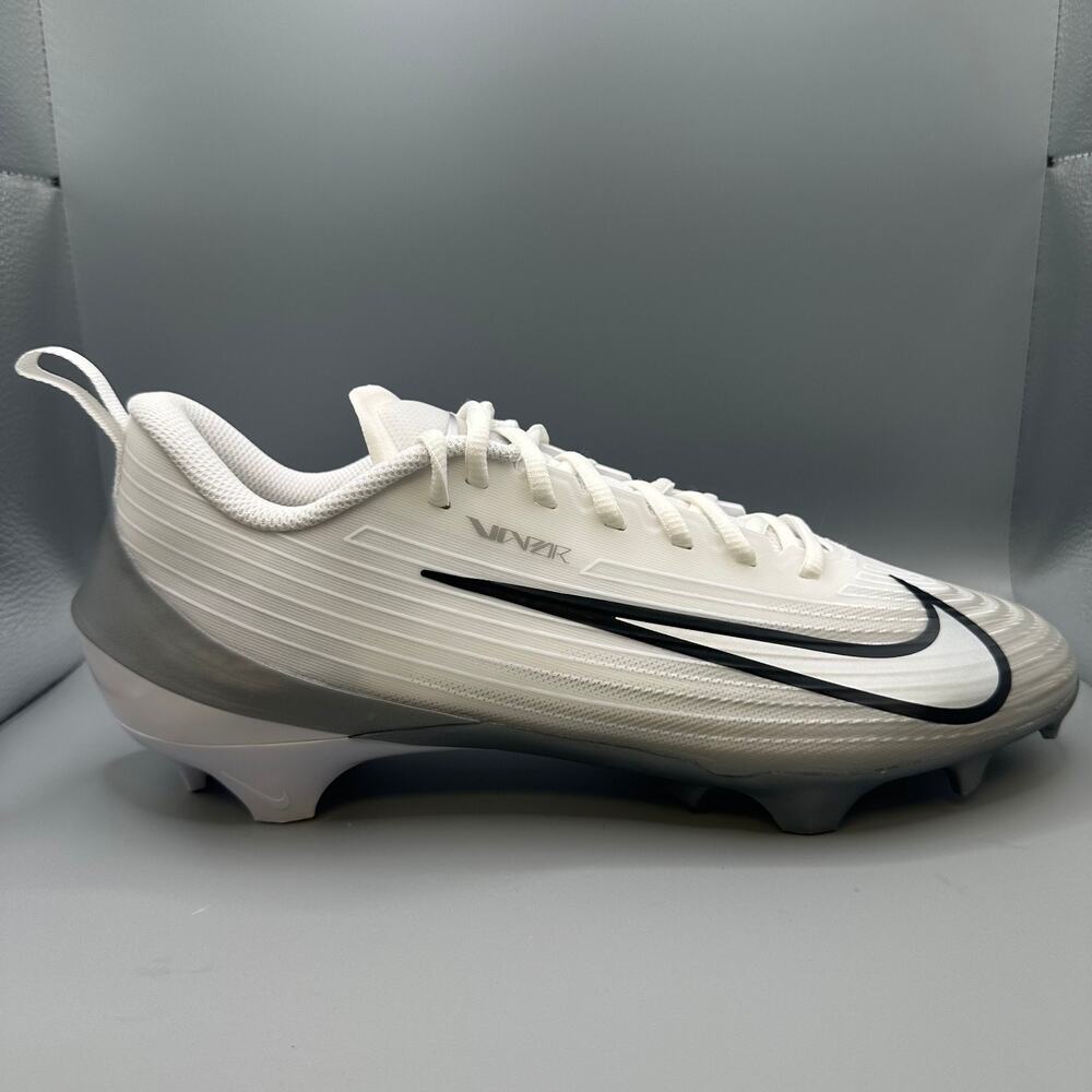 Nike Vapor Speed 3 Football Cleats Men Size 9.5 White Silver FB3303-100 NEW